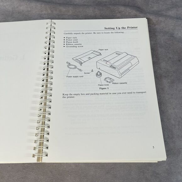 Vintage 1988 Tandy DMP 300 Dot Matrix Printer Manual - Picture 5 of 9